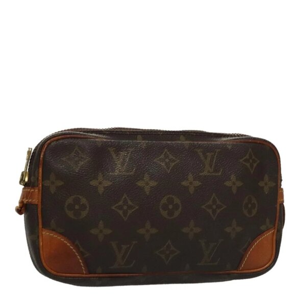 LOUIS VUITTON Monogram Marly Dragonne PM Clutch Bag M51827 LV Auth 107281 - Picture 1 of 16